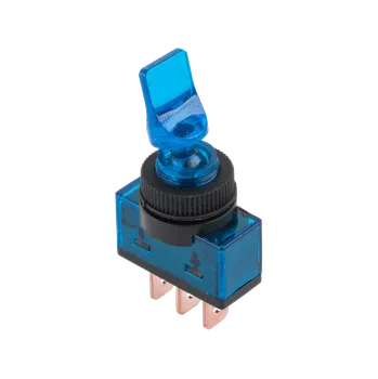 CABLETECH Páčkový přepínač ASW-14D 3pin modrý PRK0016C