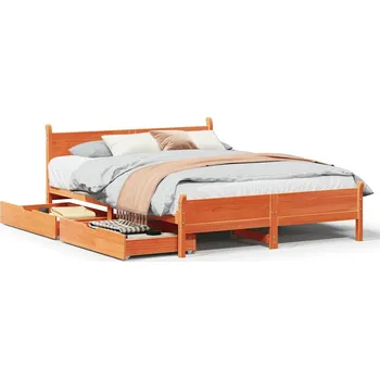 Postel zahrada-XL Postel bez matrace voskově hnědá 140 x 190 cm masivní borovice 3309784