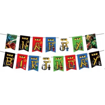 Papírová girlanda Happy Birthday NINJAGO (1 ks)