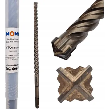 Vrták Vrták vidiový SDS-Plus ARNOLD 16x310mm 4břitý do železobetonu betonu NOMI