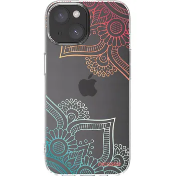 Pouzdro na mobilní telefon Picasee silikonový průhledný obal pro Apple iPhone 15 - Květinový vzor