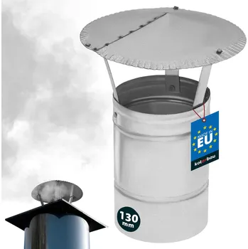 Komín Kouřová stříška pro komínovou rouru pozinkovaná ø130 - Ø130