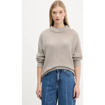 Dámský svetr Vlněný svetr HUGO Sloossy dámský, růžová barva, 50522553 08X, vel. M