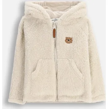 Dětská fleecová mikina Coccodrillo ZC5132601FBN béžová 01X, vel. 68