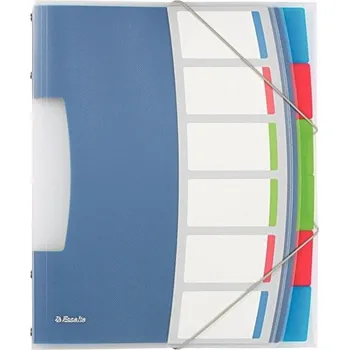 Třídicí kniha Esselte Vivida - A4, 6 přihrádek, bílá