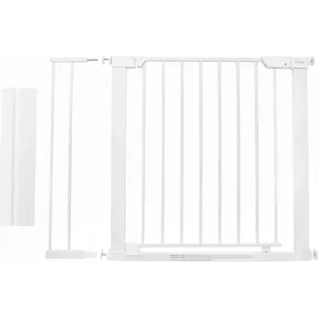 Dětská zábrana Zábrana na dveře, schody Zopa šroubovací, rozpěrná, s rozšířením, bílá