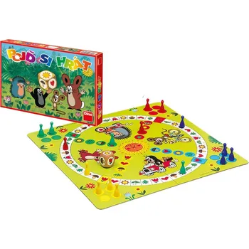 Společenská hra Dino Pojď si hrát Krtek Člověče, nezlob se dětská společenská hra v krabici 33x23x3,5cm