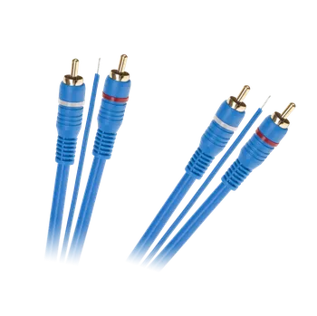 Audio kabel CABLETECH Propojovací kabel RCA 2x + RCA 2x 5m žlutá