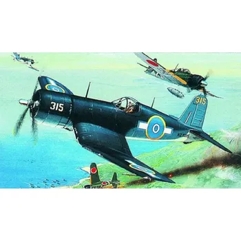 letadlo a vrtulník Směr Model F4U-1 Corsair 14,1x17,3cm v krabici 25x14,5x4,5cm