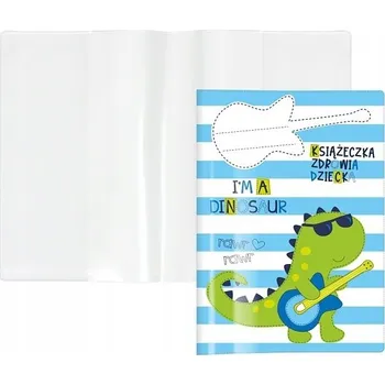Obal na očkovací průkaz Biurfol dinosaurus formát A5, karton, vícebarevný