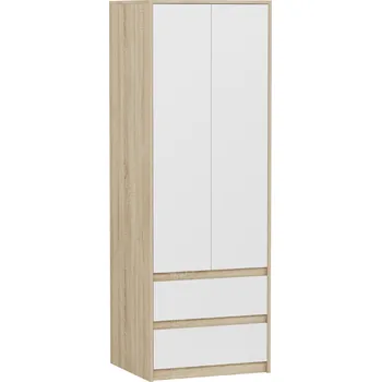 Šatní skříň Skříň Framire dub sonoma jednodveřová 2 zásuvky laminovaná deska