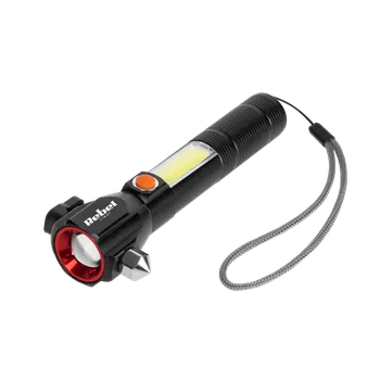 Svítilna Akumulátorová multifunkční baterka Rebel (zoom, nožík, kladívko na sklo).