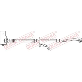 Brzdový systém Brzdová hadice QUICK BRAKE 58.877X