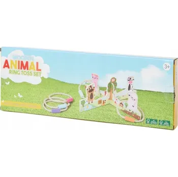 Dřevěná hračka DOVEDNOSTNÍ HRA HÁZENÍ KRUHŮ NA CÍL RINGO