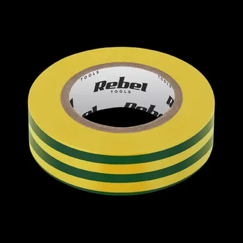 Izolační páska Izolační páska REBEL (0,13 mm x 19 mm x 10 yd) žluto-zelená