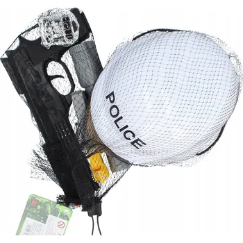 Karnevalový kostým Policejní Sada Kostým Policista Helma Pistole Obušek Kostým Police XXX