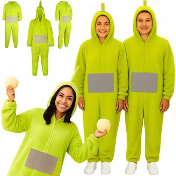Dámské pyžamo PYŽAMO ONESIE KIGURUMI TELE TUBBIES OVERAL MEDVÍDEK PLYŠ M L 164 170