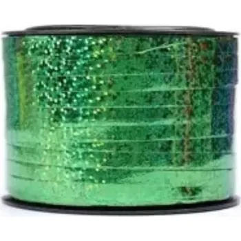 Stuha Stuha na balónky Zelená Holografická (5mm*92m)