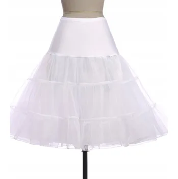 Dámské šaty Spodnička retro tylová PIN UP tutu pod šaty nadzvedávací bílá tyl XS/S