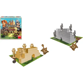 Desková hra Dino Katapult duel společenská rodinná hra v krabici 28x28x7cm