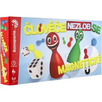 Desková hra Bonaparte Člověče, nezlob se magnetické plast společenská hra v krabičce 32x16x4cm