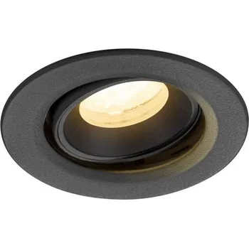 BIG WHITE (SLV) NUMINOS MOVE XS Stropní vestavné svítidlo, 3000 K, 40°, IP20, kulaté, černé 1009346