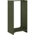 Stojan na palivové dřevo ocelový 40 x 30 x 80 cm, olivově zelený