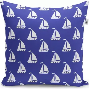 Polštář Sablio Polštář Bílé lodě - 40x40 cm