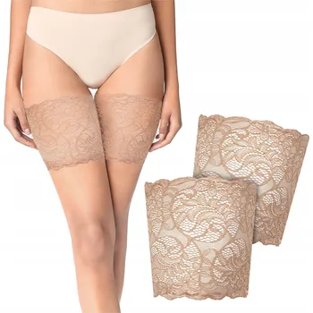 Dámské punčochy Krajkové podvazkové pásky na stehna Marilyn 3XL VISONE