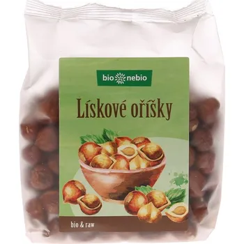 1 BIO Lískové ořechy celé 200 g Bionebio