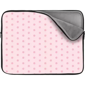 pouzdro na notebook Sablio Obal na notebook Růžové puntíky - 13"