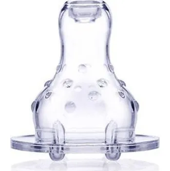 NUBY Dudlík na láhev netekoucí silikon (2 ks)