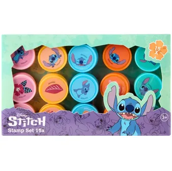 Dětské razítko sada razítek STITCH 15 ks