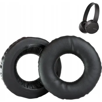 Náušníky / Polštářky Houbičky pro SONY WH-CH500 WH-CH510, Syntetická Kůže, Černé