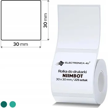Samolepící etiketa Samolepicí štítky samolepky pro termotransferový tisk do tiskárny Niimbot M2, 30x30 mm