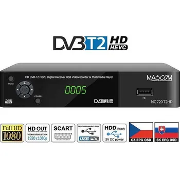 Set top box MASCOM MC720T2 HD DVB-T2 H.265/HEVC