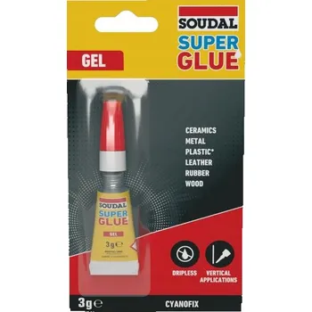 Průmyslové lepidlo Univerzální vteřinové lepidlo Soudal 3 ml