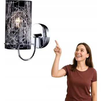 Nástěnné svítidlo Nástěnné svítidlo Italux stříbrné E14 40 W