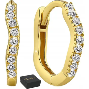 Náušnice Zlaté NÁUŠNICE KOLA Stříbrná RYZOST 925 RÁFKY STŘÍBRO KOLEČKA Vlnitá Dámské