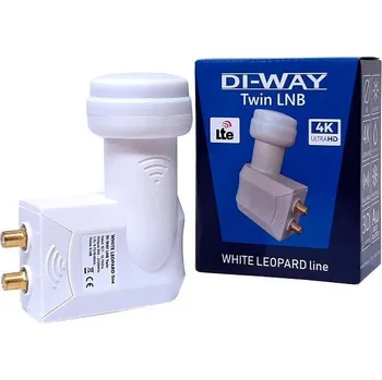 Satelitní technika DI-WAY LNB TWIN 0,1 dB WHITE LEOPARD LINE