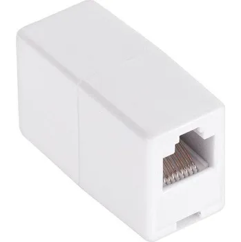 Síťový konektor Spojka RJ45 LAN bílá OEM