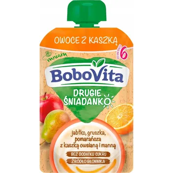 Dětská výživa Bobovita Dezert jablko hruška pomeranč s ovesnou kaší 100 g