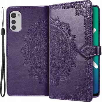 Pouzdro na mobilní telefon Flipové pouzdro XGSM pro Motorola Moto E32 fialové