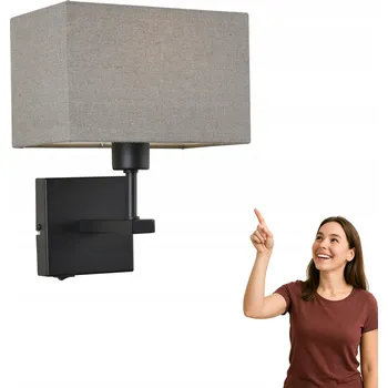 Nástěnné svítidlo Nástěnné svítidlo Italux černé, šedé E27 60 W