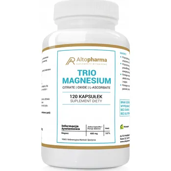 Doplněk stravy Alto Pharma Trio Magnesium 400 mg kapsle 120 ks