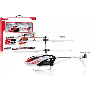 RC model vrtulníku Dálkově ovládaný vrtulník S5 SYMA RC bílý
