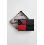 PONOŽKY GANT ARGYLE AND STRIPE SOCKS 4-PACK GB CHARCOAL MELANGE
