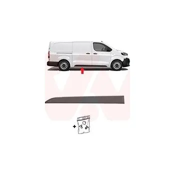 Lišta karosérie Ozdobná / ochranná lišta, dveře VAN WEZEL 3892406