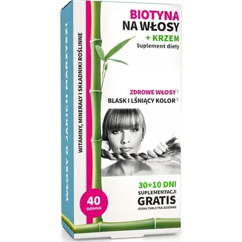 Doplněk stravy Noble Health Biotin na vlasy + křemík, tablety, 40 ks