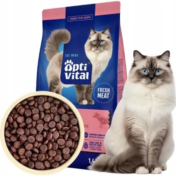 Krmivo pro kočku Optivital suché hovězí krmivo 1,4 kg